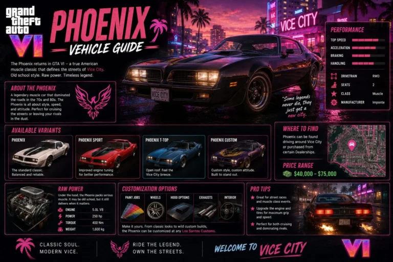 Phoenix Vehicle Guide โ Imponte Phoenix in GTA VI 3 Phoenix Vehicle Guide